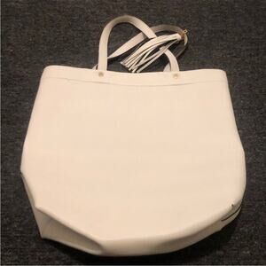 Neiman Marcus Brand Large White Tote Shoulder Bag Purse